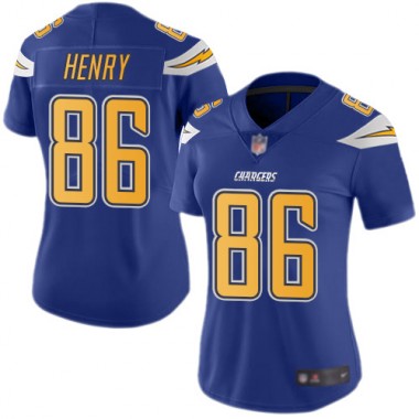 Los Angeles Chargers NFL Football Hunter Henry Electric Blue Jersey Women Limited #86 Rush Vapor Untouchable->youth nfl jersey->Youth Jersey